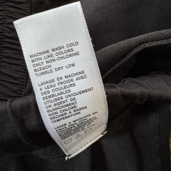 JAMES PERSE Single Pleat Relaxed Pull On Pants WOMEN'S joggers Size 2 Black - Picture 5 of 10